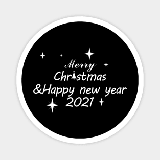 merry christmas happy new year 2021 Magnet